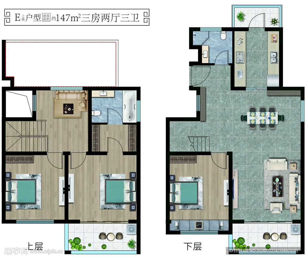 户型图 家居配置图 住宅 