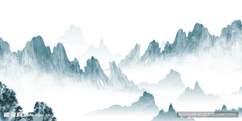 水墨山水背景