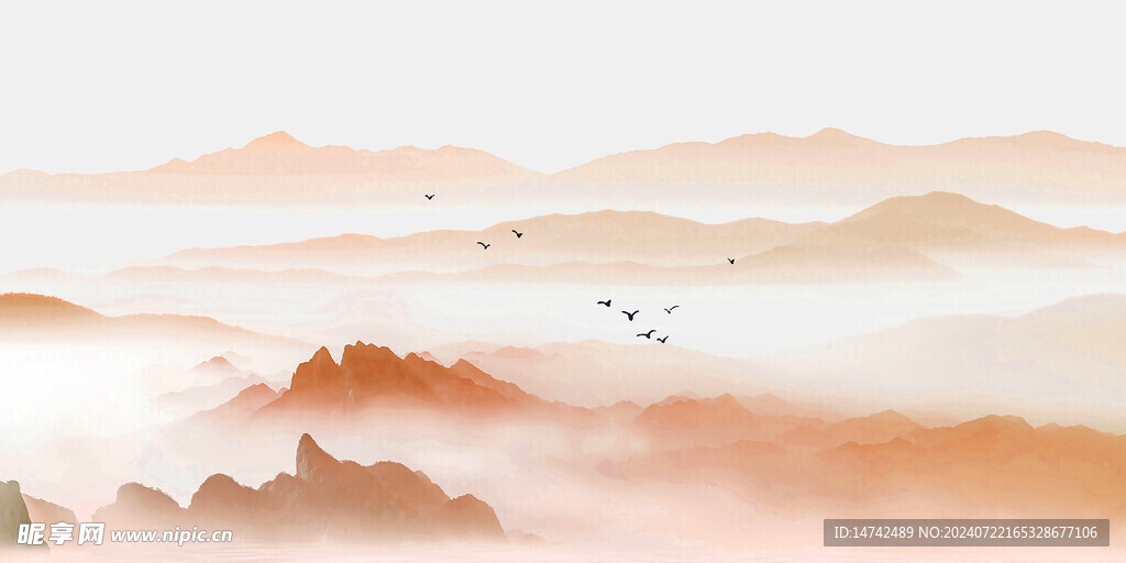 水墨山水背景