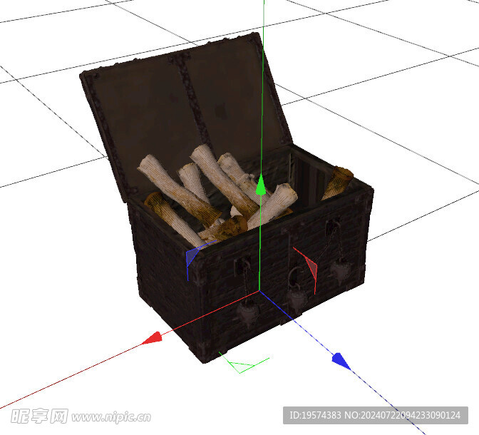 C4D模型 宝箱