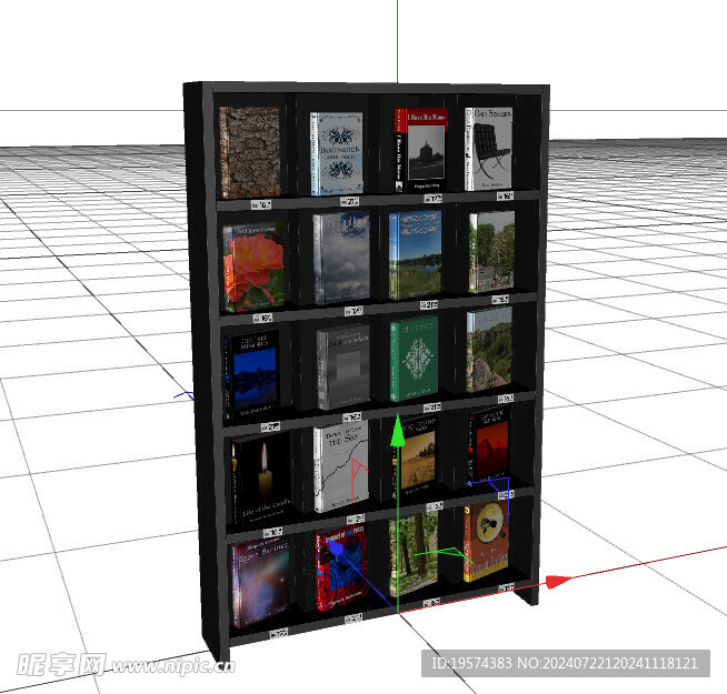 C4D模型 货架 