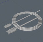 C4D模型 数据线  