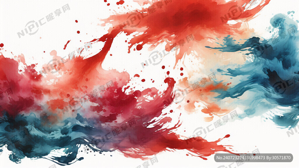 底圖 水彩 五行 渲染