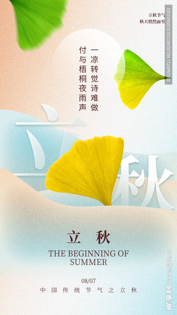 立秋海报 