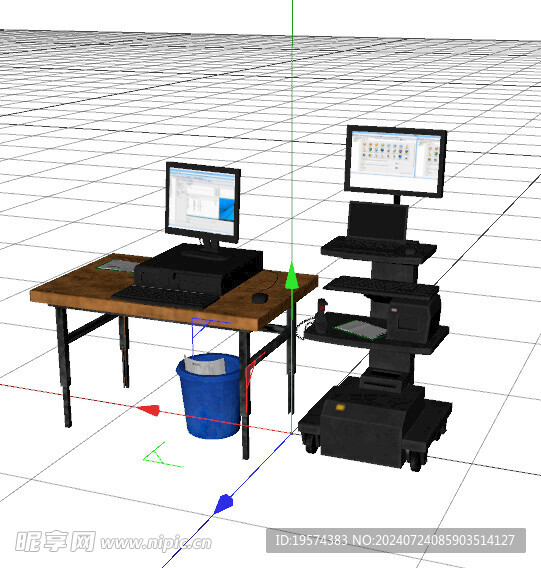 C4D模型 电脑