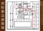 会所消防紧急疏散图