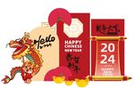 国潮龙年创意春节新年美陈