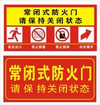常闭防火门标识