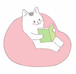 小猫看书