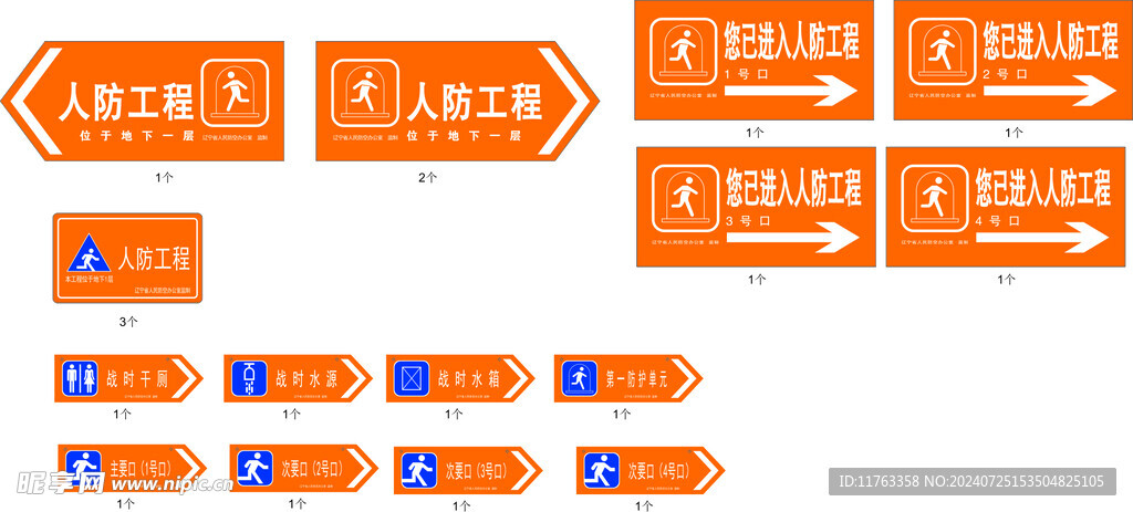 人防工程牌