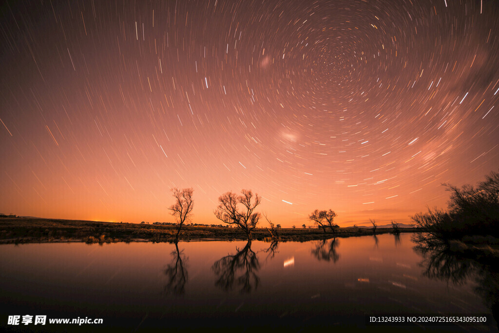 晚霞天空星空