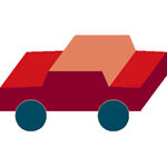 小车轮廓汽车出租车小轿车