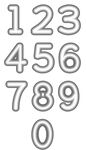 数字0到9阿拉伯数学艺术字文字
