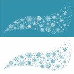 渐变的雪花矢量图