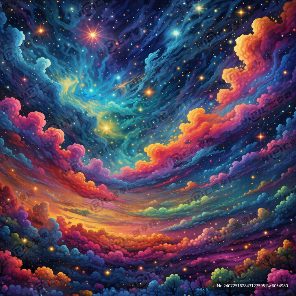 绚丽多彩的星空