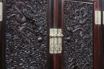 红木明清家具雕刻龙纹