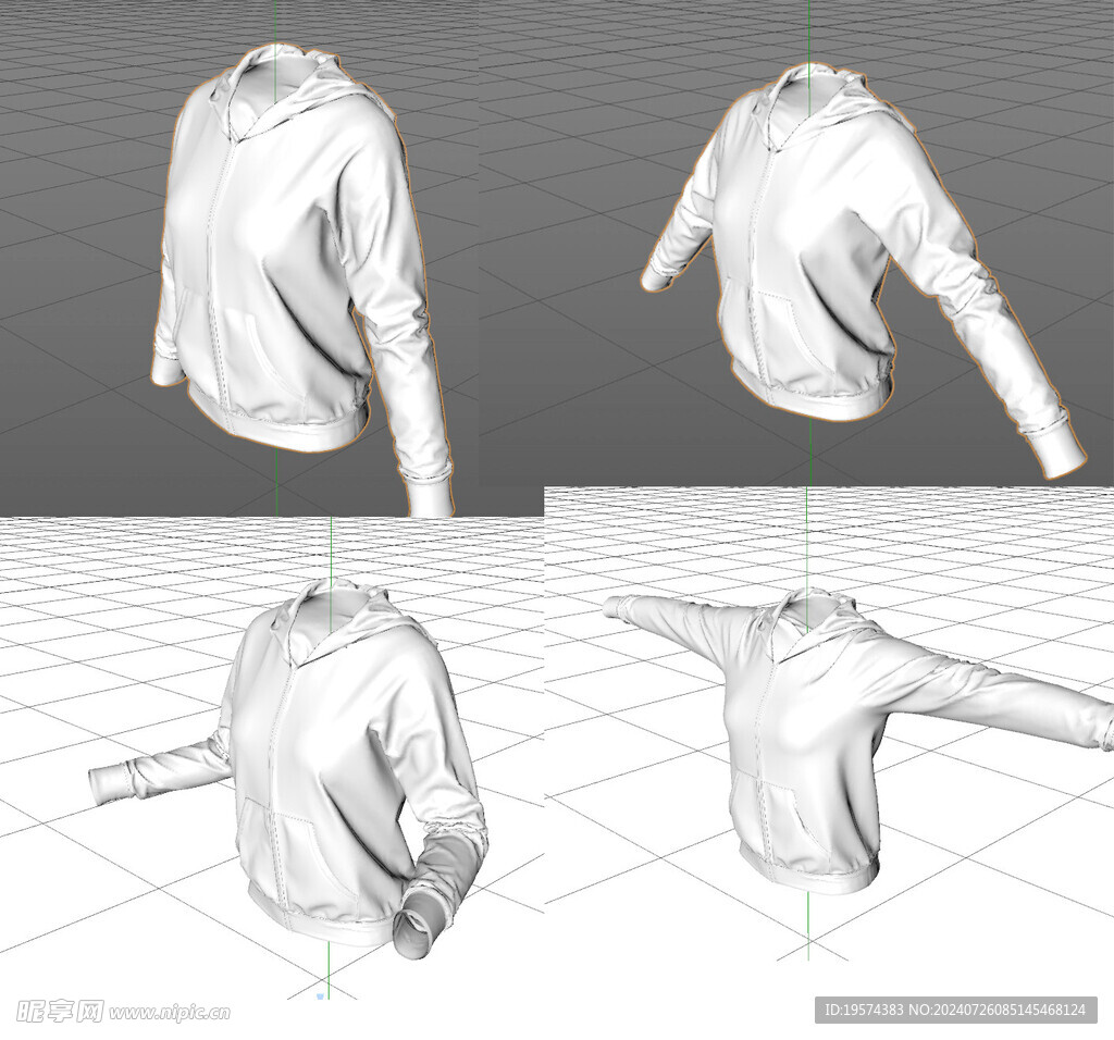 C4D模型 衣服