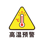  高温警示 