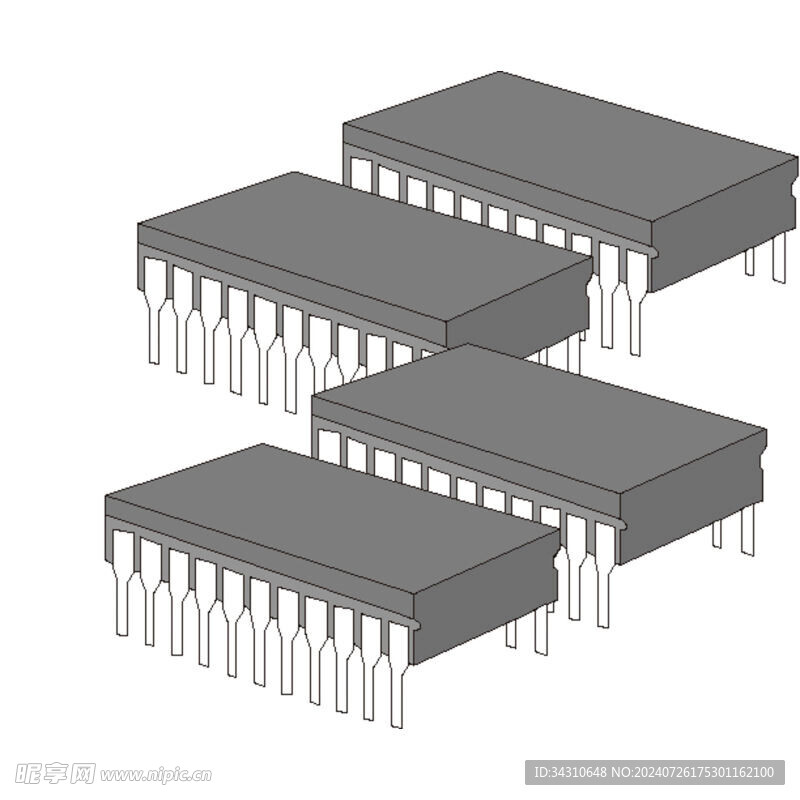 芯片与集成电路板免抠元素
