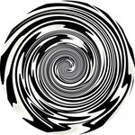 黑白螺旋动感线条
