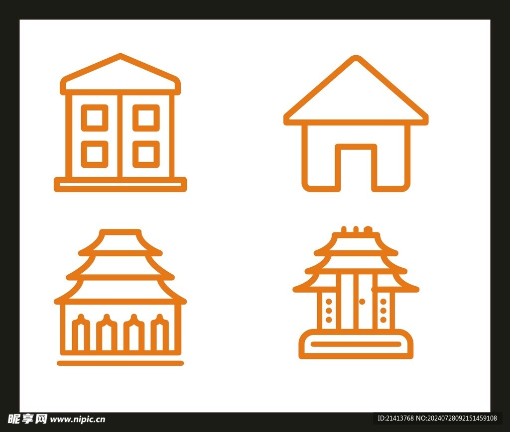房子建筑图标