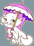 打伞的猫
