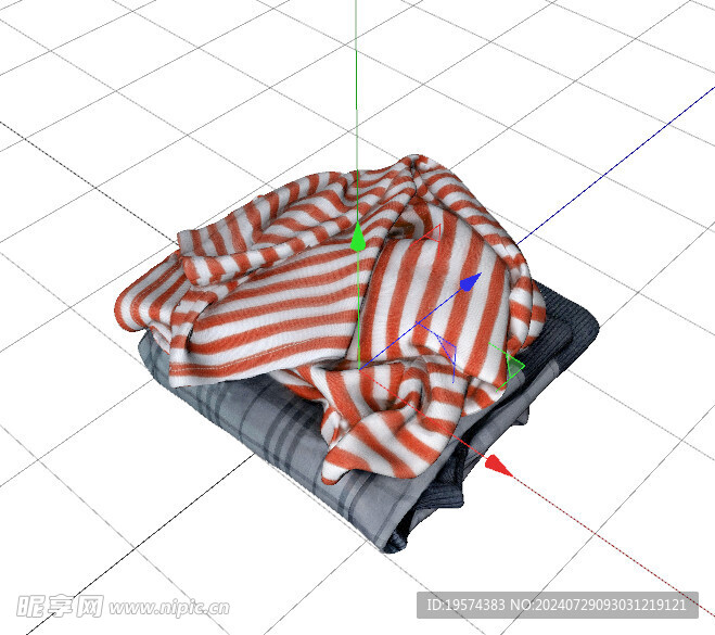 C4D模型 衣服