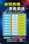 网咖会员充值海报