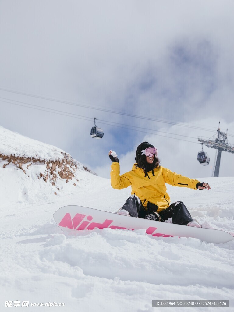 滑雪图片