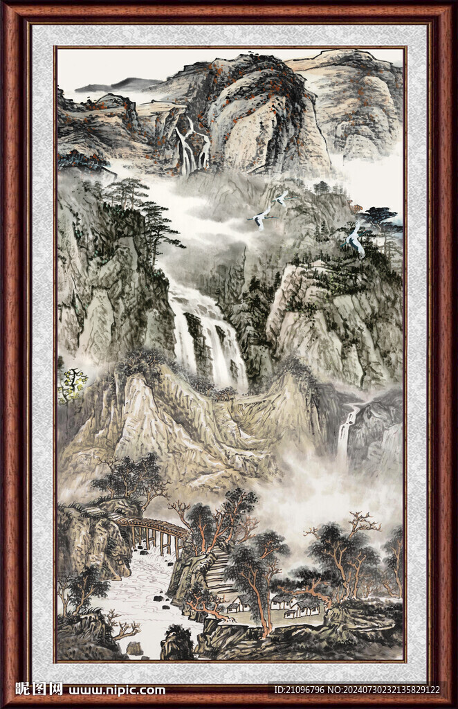 客厅山水风景
