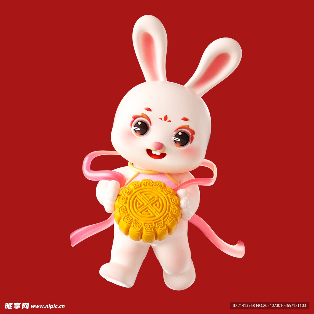 手绘卡通小兔
