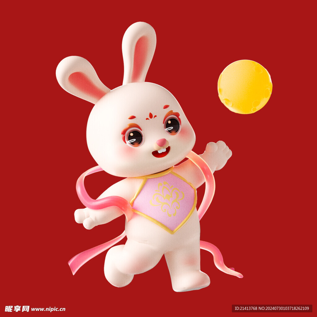 手绘卡通小兔