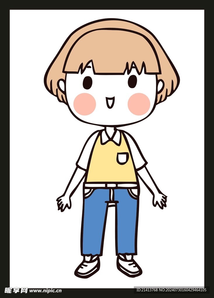 手绘男人男孩