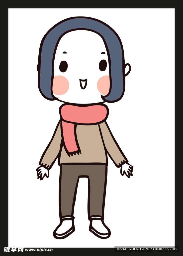 手绘男人男孩