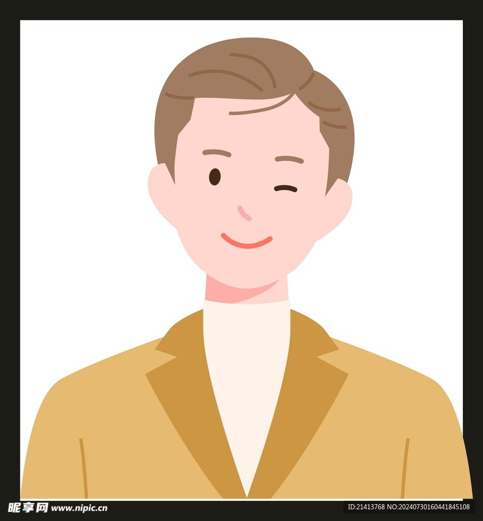 手绘男人男孩