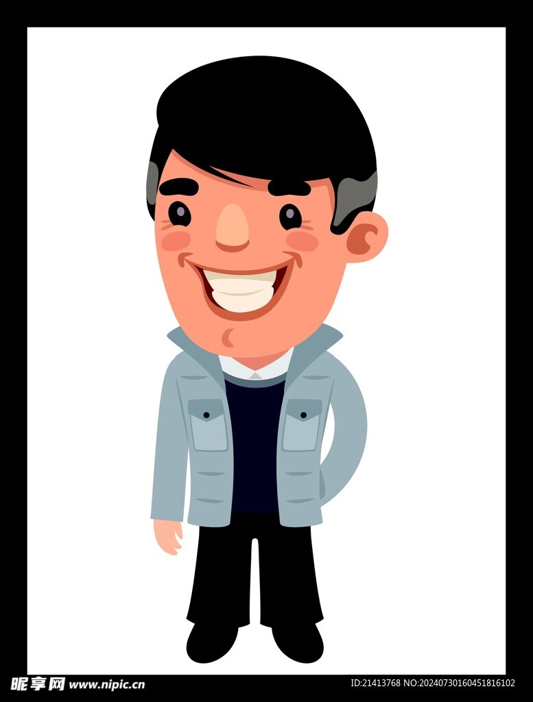 手绘男人男孩