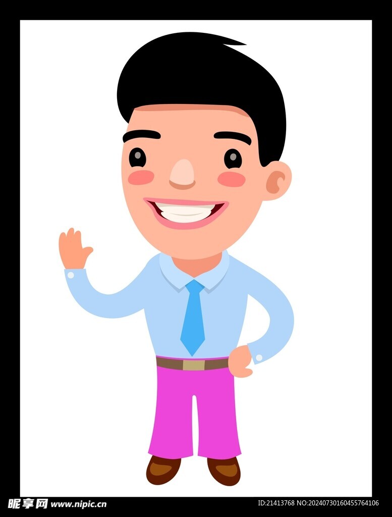 手绘男人男孩