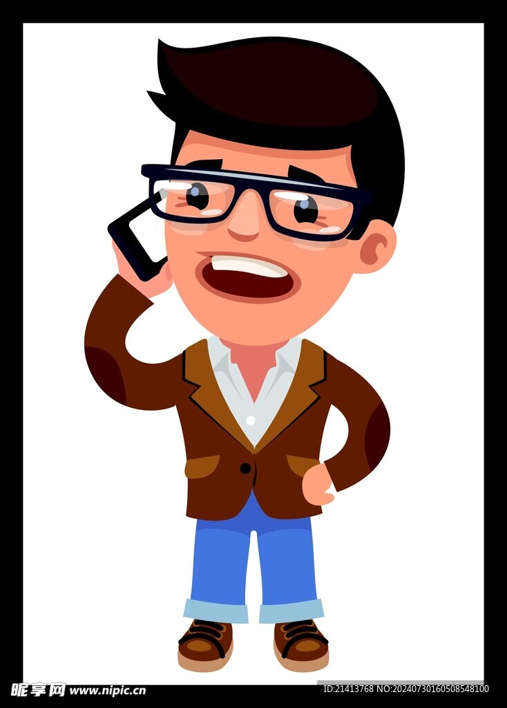 手绘男人男孩