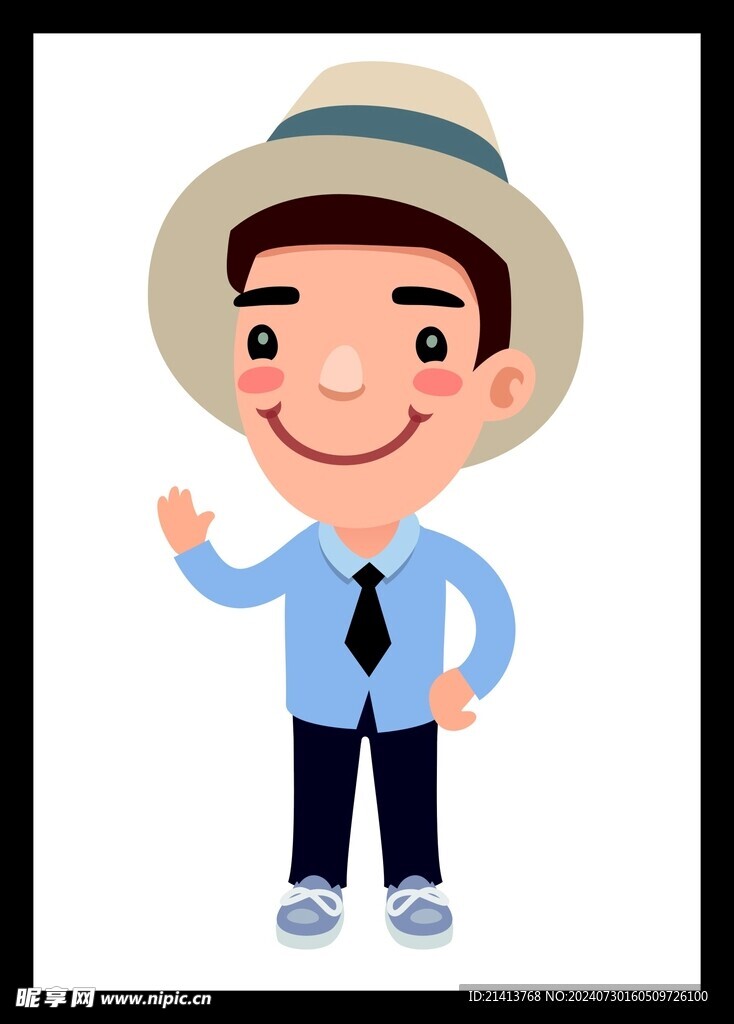 手绘男人男孩