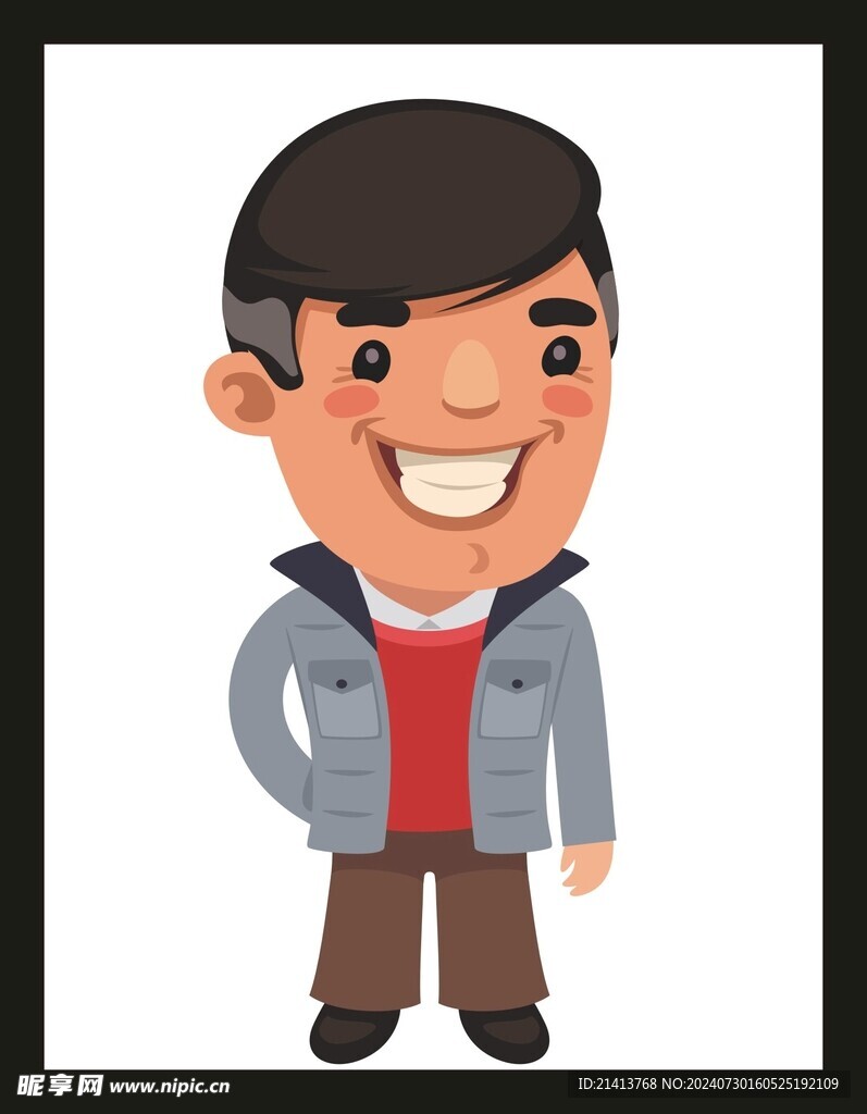 手绘男人男孩