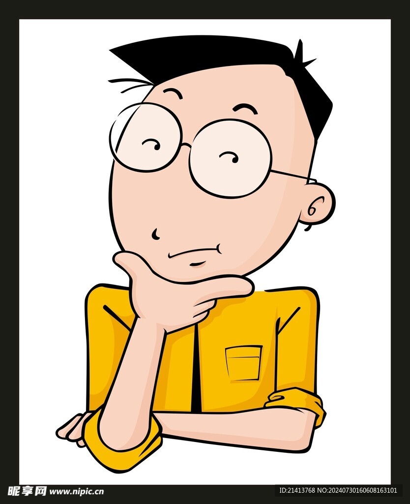 手绘男人男孩