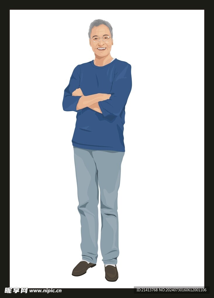 手绘男人男孩