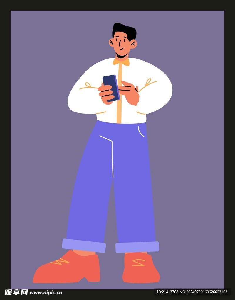 手绘男人男孩