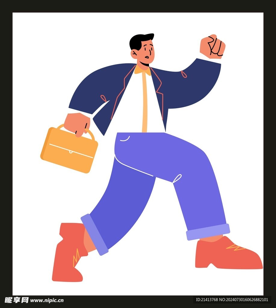 手绘男人男孩