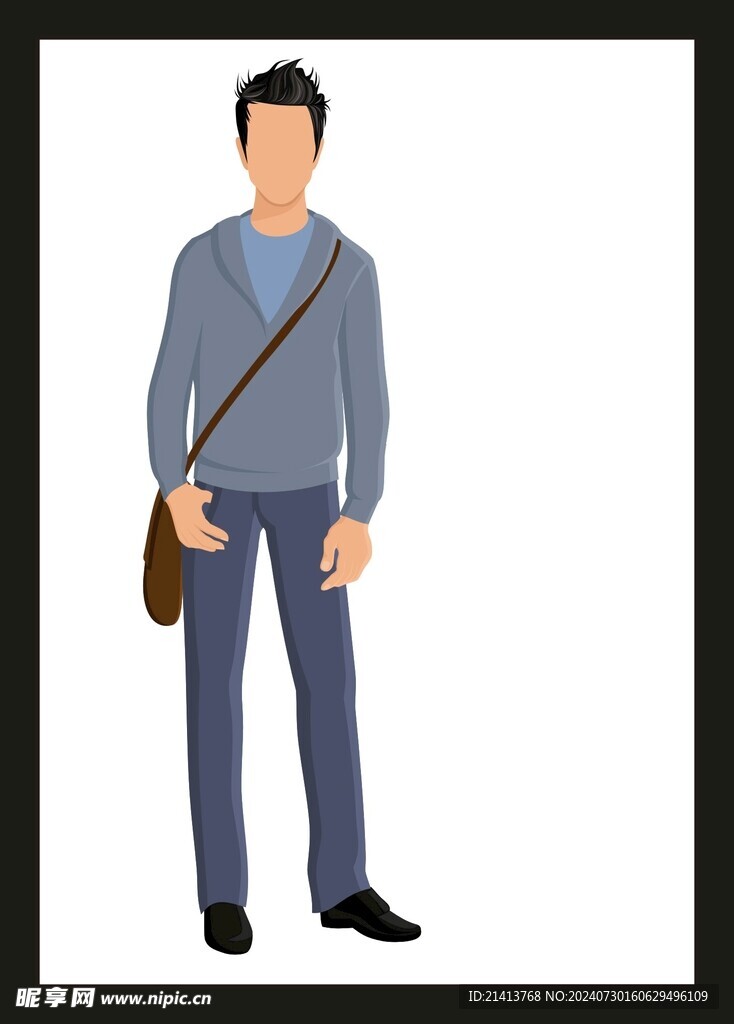 手绘男人男孩