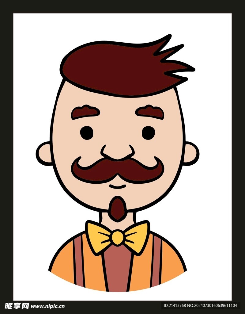 手绘男人男孩