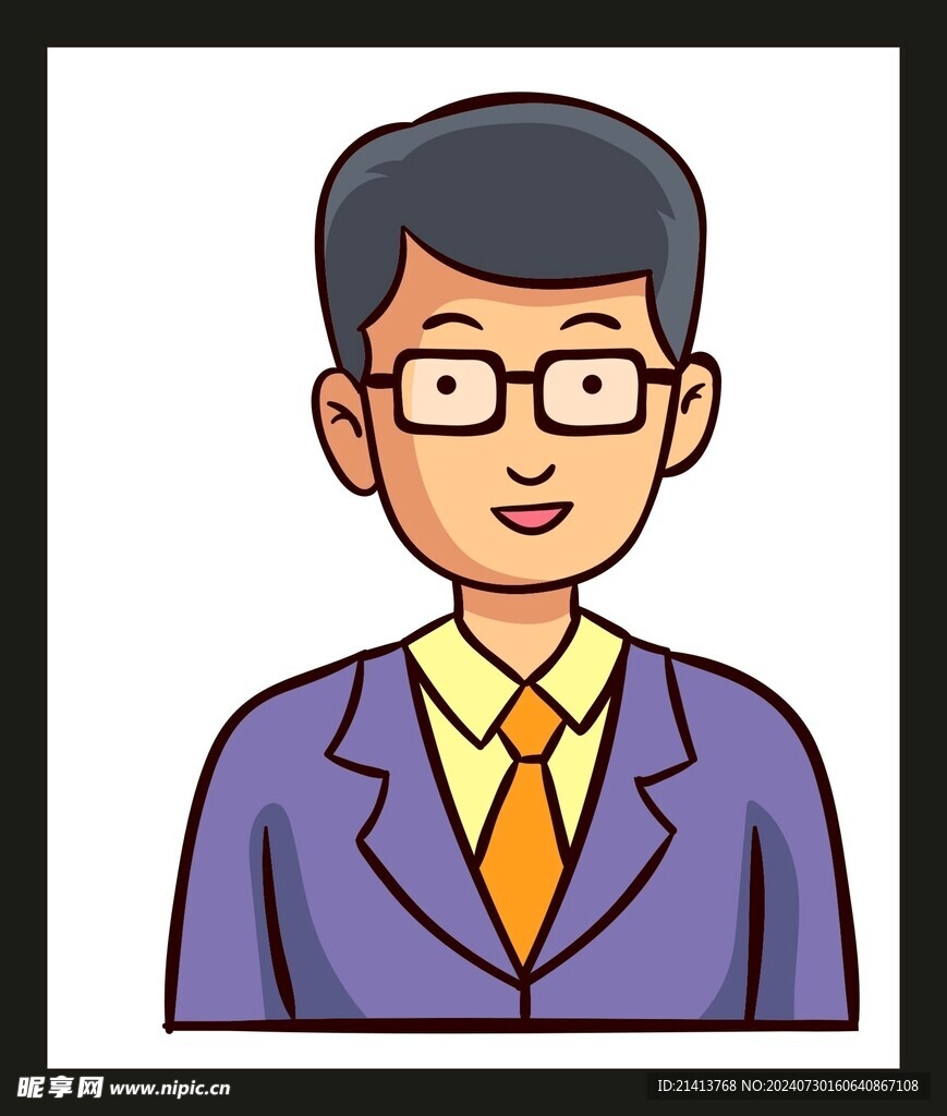 手绘男人男孩