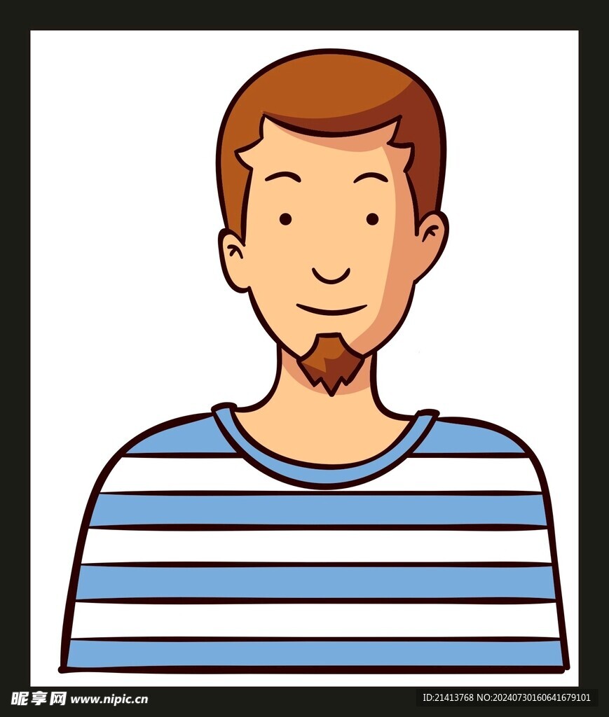 手绘男人男孩