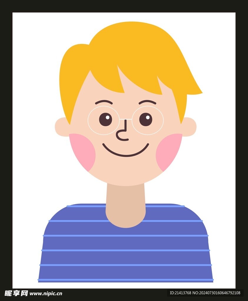 手绘男人男孩