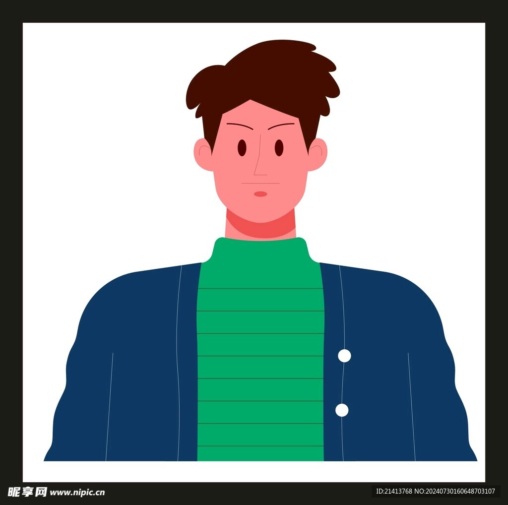 手绘男人男孩